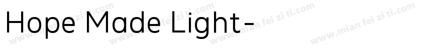 Hope Made Light字体转换